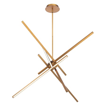 Dweled Parallax 39in LED Pendant 3000K in Aged Brass PD-731